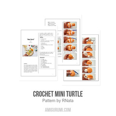 Crochet Mini Turtle amigurumi pattern by RNata