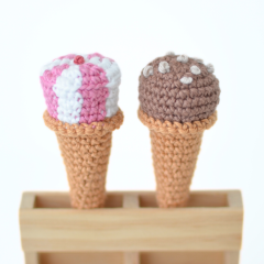 Mini Ice cream Collection amigurumi pattern by Elisas Crochet