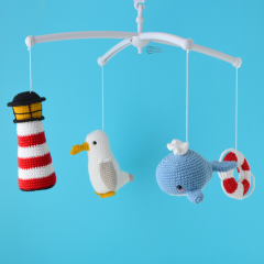 Nautical Mobile Attachments amigurumi pattern by Elisas Crochet