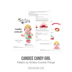 Candice Candy Girl amigurumi pattern by Smiley Crochet Things