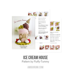 Ice cream house amigurumi pattern by Fluffy Tummy