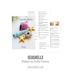 Seashells amigurumi pattern by Fluffy Tummy