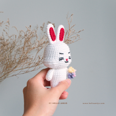 Floral Rabit Crochet Pattern amigurumi pattern by Hello Amijo
