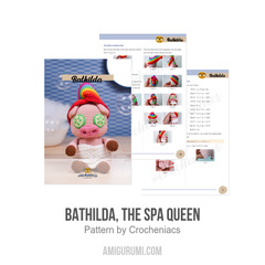 Bathilda, the Spa Queen amigurumi pattern by Crocheniacs