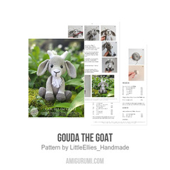 Gouda the Goat amigurumi pattern by LittleEllies_Handmade
