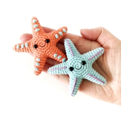 Starfish amigurumi pattern by Stitch by Fay