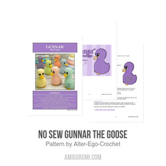 NO SEW Gunnar the Goose amigurumi pattern by Alter Ego Crochet