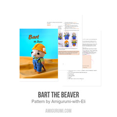Bart the Beaver amigurumi pattern by Amigurumi with Eli