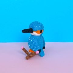 Flicker the kingfisher amigurumi by Amigurumi with Eli