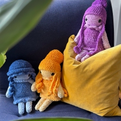 The Sea Sisters Trio amigurumi pattern by Pracownia Blask