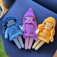 The Sea Sisters Trio amigurumi pattern by Pracownia Blask