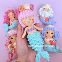 The Mermaid Pack amigurumi pattern by Miss Daisy Handmade