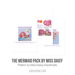 The Mermaid Pack amigurumi pattern by Miss Daisy Handmade