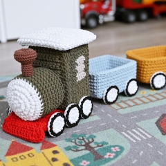 Crochet Train amigurumi pattern by apinchofcotton