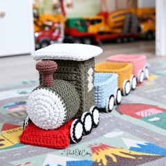 Crochet Train amigurumi pattern by apinchofcotton