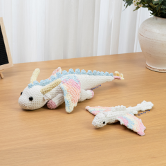 Dragon Rainbow Gaint Mini Bundle amigurumi pattern by The Loop Story