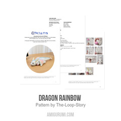 Dragon Rainbow  amigurumi pattern by The Loop Story