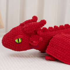 Mama Dragon Fire Dragon amigurumi pattern by The Loop Story