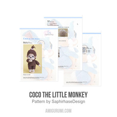 Coco the Little Monkey amigurumi pattern by SaphirhaseDesign