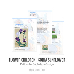 Flower Children - Sonja Sunflower amigurumi pattern by SaphirhaseDesign