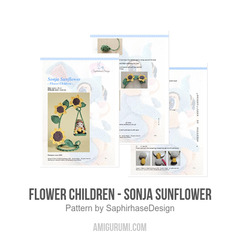 Flower Children - Sonja Sunflower amigurumi pattern by SaphirhaseDesign