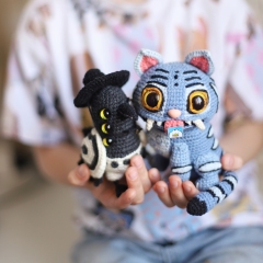 2 in 1 Tiger Derpy and Magpie Sussi amigurumi by Loopy Pattern