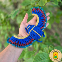 Khepri the Winged Scarab amigurumi pattern by Neith Sand Crochet
