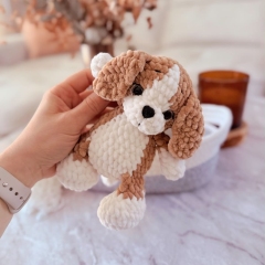 Beagle puppy amigurumi pattern by DanArtEstonia