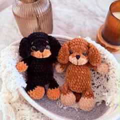 Dachshund dog amigurumi pattern by DanArtEstonia