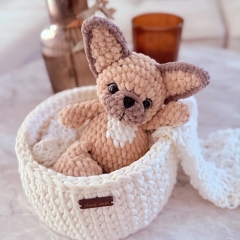 French Bulldog amigurumi pattern by DanArtEstonia