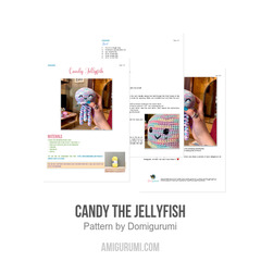 Candy the Jellyfish amigurumi pattern by Domigurumi