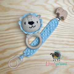 Lion Rattle amigurumi by Domigurumi