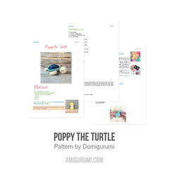 Poppy the Turtle amigurumi pattern by Domigurumi