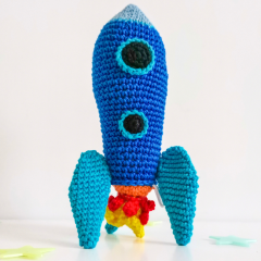 Astronaut and Rocket Space Set amigurumi by EmmaS Dolls