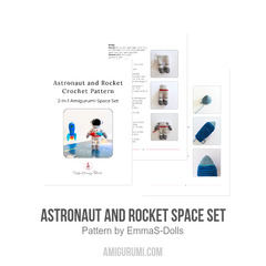 Astronaut and Rocket Space Set amigurumi pattern by EmmaS Dolls