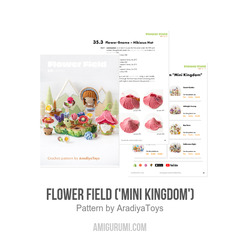 Flower Field ('Mini Kingdom') amigurumi pattern by AradiyaToys