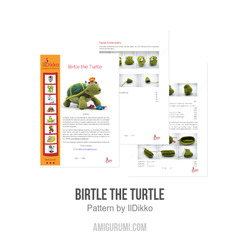 Birtle the Turtle amigurumi pattern by IlDikko