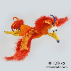 Felix the Phoenix amigurumi pattern by IlDikko
