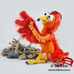 Felix the Phoenix amigurumi pattern by IlDikko