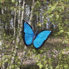 Morpho butterlfy amigurumi by MieksCreaties