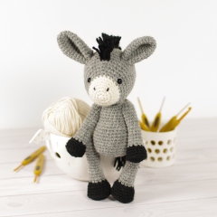 Small Donkey amigurumi pattern by Kristi Tullus