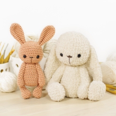 Tilda and Daisy the Small Bunnies amigurumi by Kristi Tullus