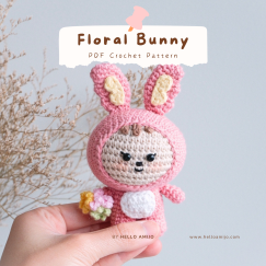 Floral Bunny Crochet Pattern
