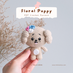 Floral Puppy Crochet Patten