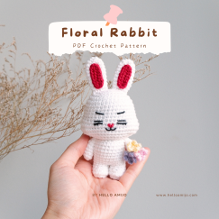 Floral Rabit Crochet Pattern