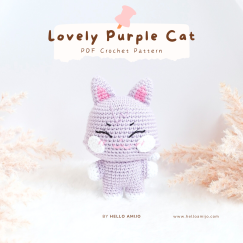 Lovely Purple Cat Crochet Pattern