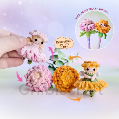 Reversible Marigold & Dahlia Fairy