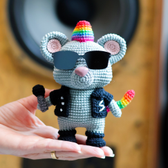Rocky, the Punk Rock Mouse