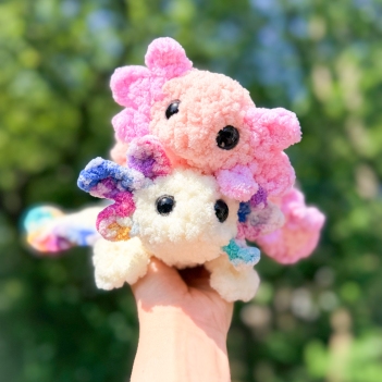 No Sew Axolotl amigurumi pattern