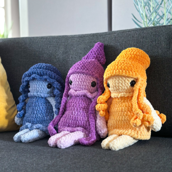 The Sea Sisters Trio amigurumi pattern by Pracownia Blask